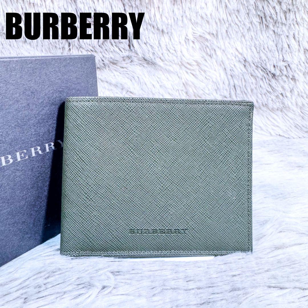 新品‼️ BURBERRY バーバリー 二つ折り財布 財布 レザー ノバ