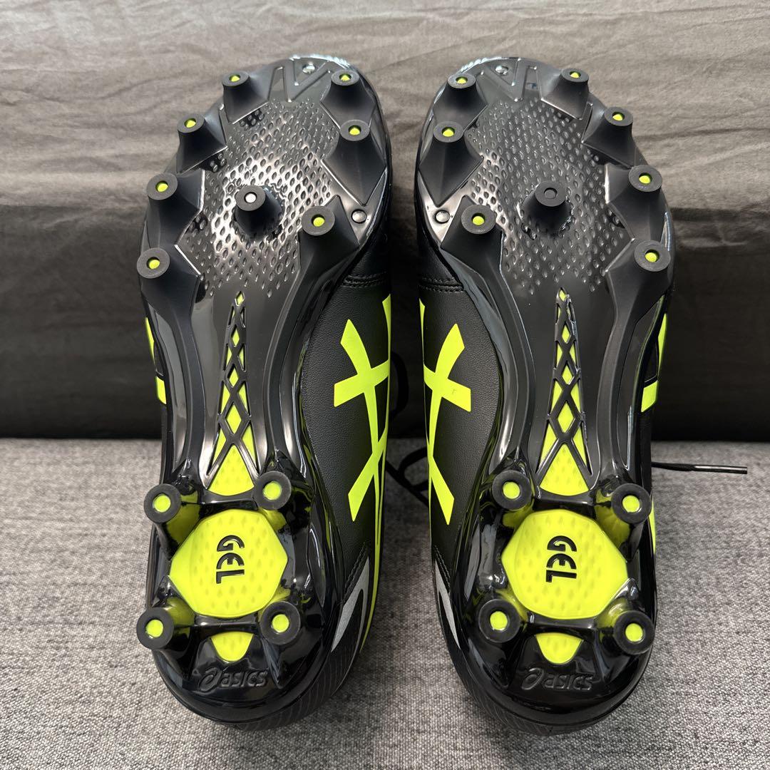 ASICS DS LIGHT サッカーシューズ ブラック/イエロー　25.5㌢