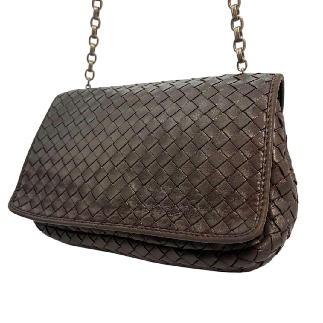 web限定アイテム BOTTEGA ショルダーバッグチェーン イントレチャート ボッテガ バッグ