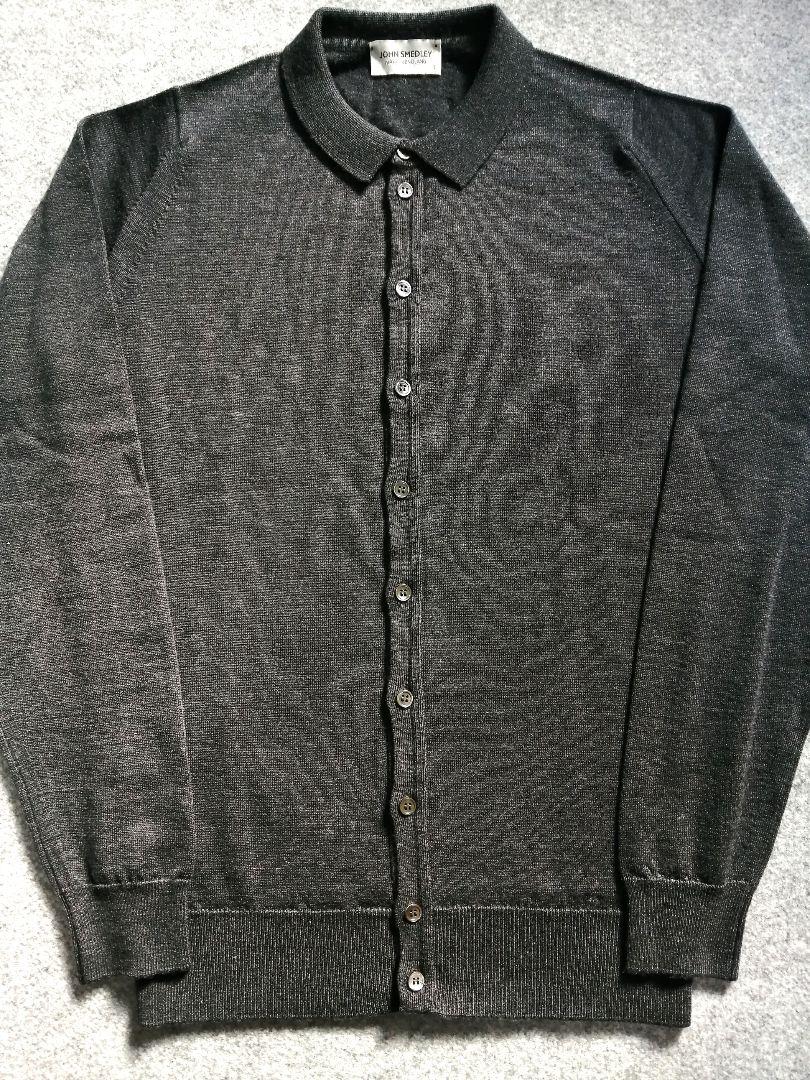 【未使用に近い】JOHN SMEDLEY ジョンスメドレー シャツ カーディガン