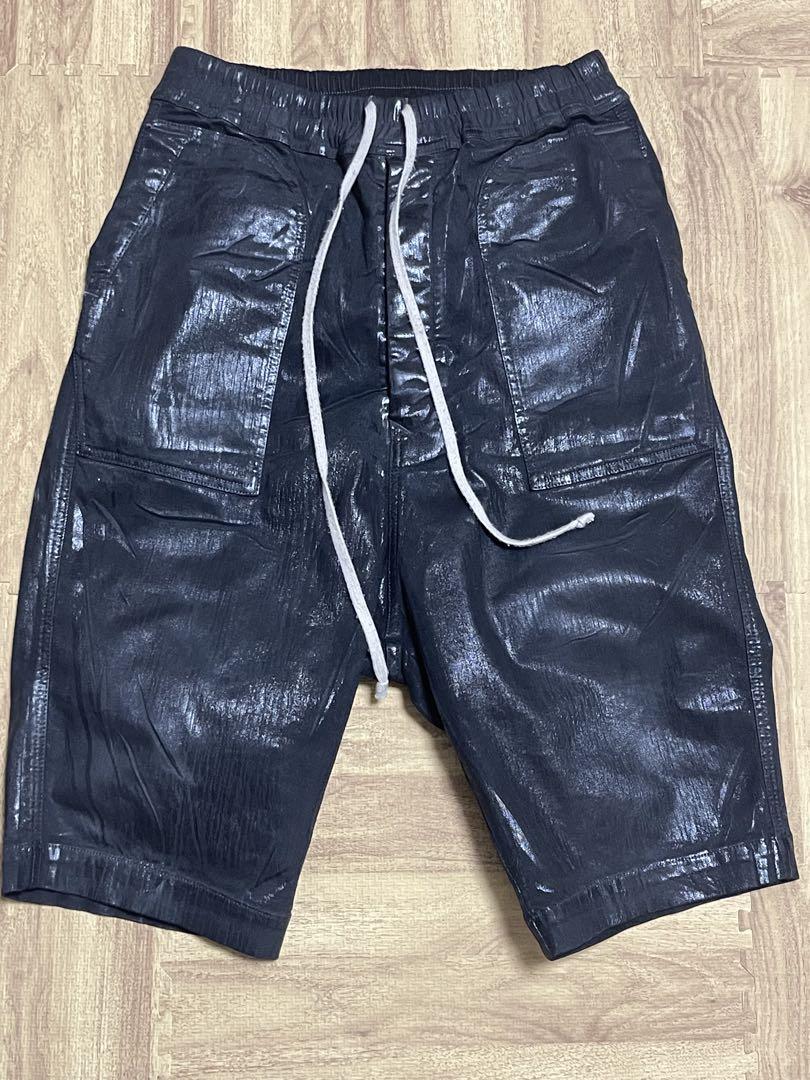 rick owens drkshdw エナメル加工 サルエルショーツ