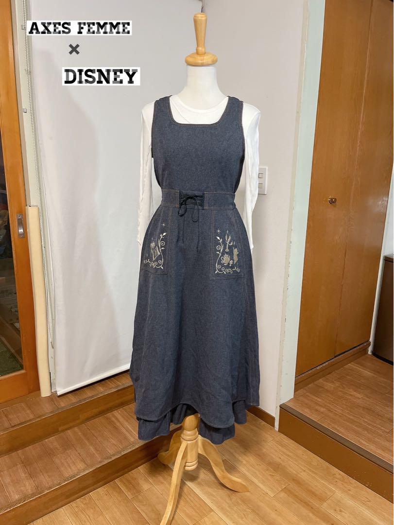 【美品♡】axes femme × Disney 美女と野獣　ジャンスカ