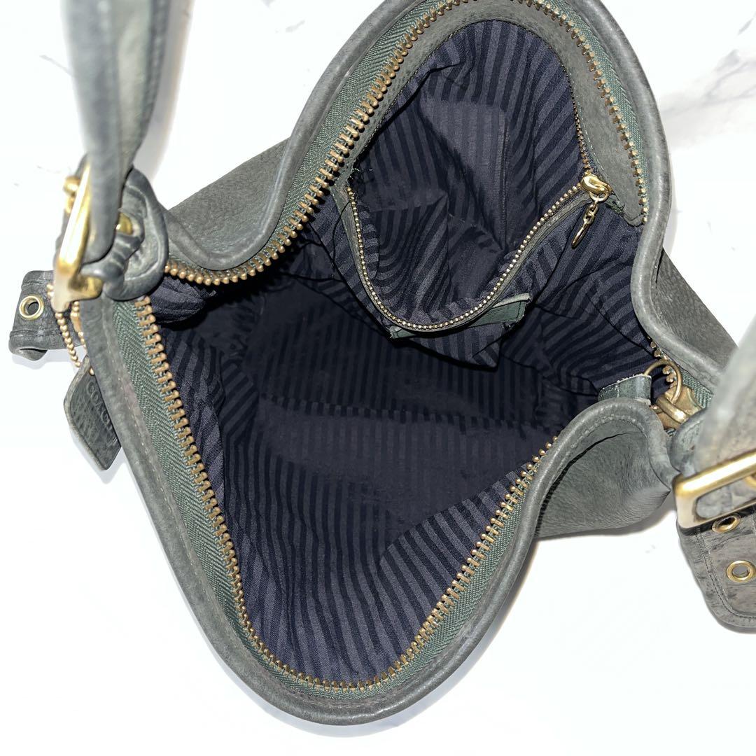 COACH RARE XL DUFFLE SAC SONOMA NUBUCK 緑