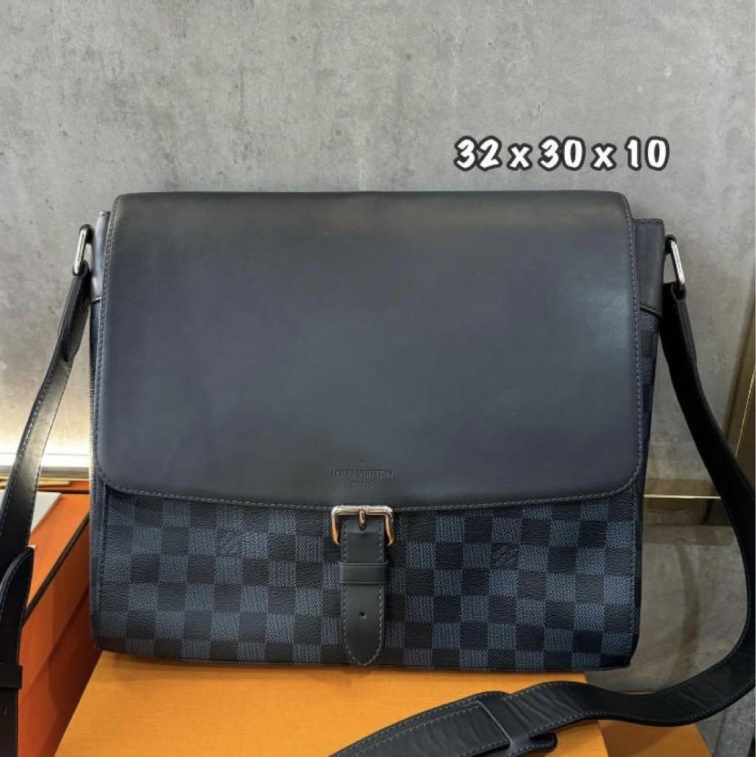ルイヴィトンH477 ダミエ コバルト ニューポート メッセンジャーPM