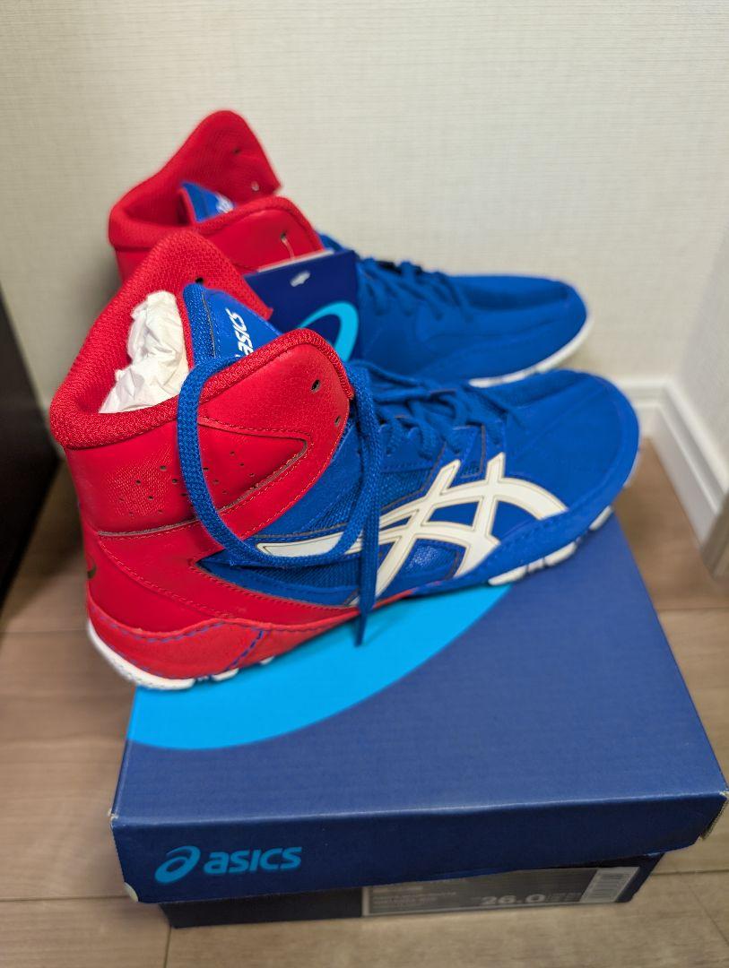 asics アシックス新品 レスリング　ボクシングシューズ マットコントロール