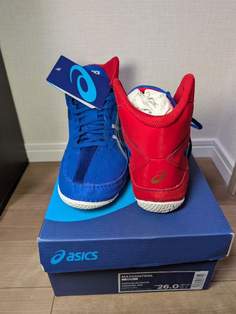 asics アシックス新品 レスリング　ボクシングシューズ マットコントロール