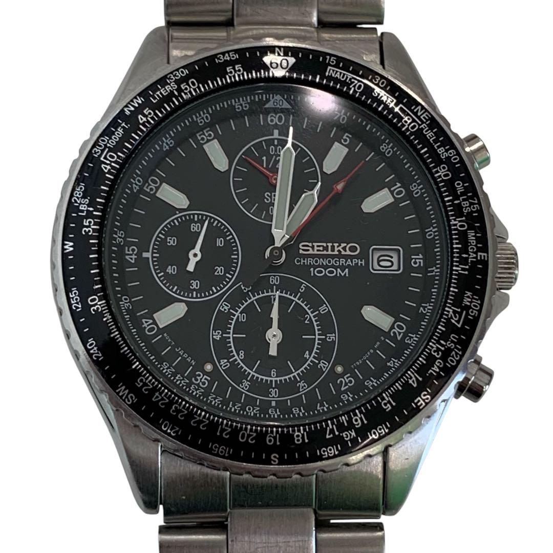 充実の品 7T92-0CF0 SEIKO M14437 クロノグラフ メルカリ - 100M防水 腕時計 時計
