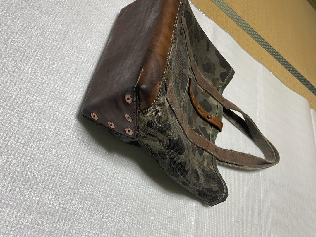 コリンボ ハンティングトートバッグ カモフラ 初期 本革製品