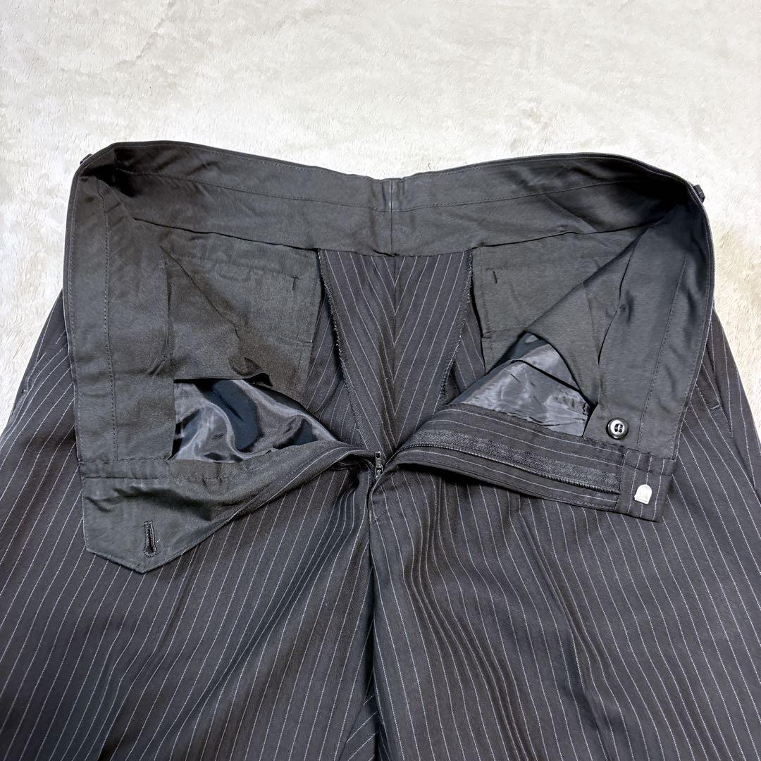 美品 メンズ スーツ 大きいサイズ セット 上下 ビジネス ストライプ 2XL
