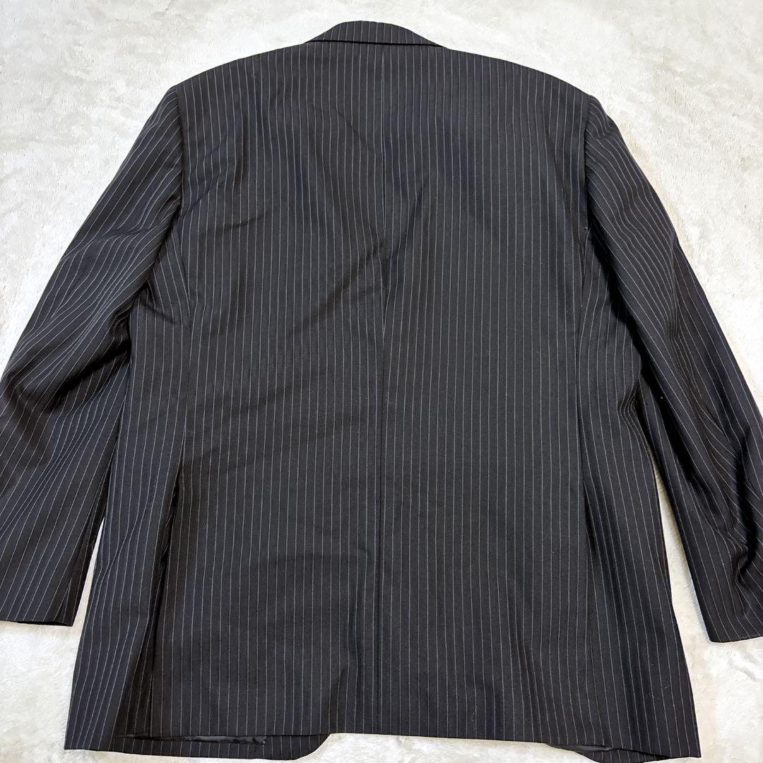 美品 メンズ スーツ 大きいサイズ セット 上下 ビジネス ストライプ 2XL