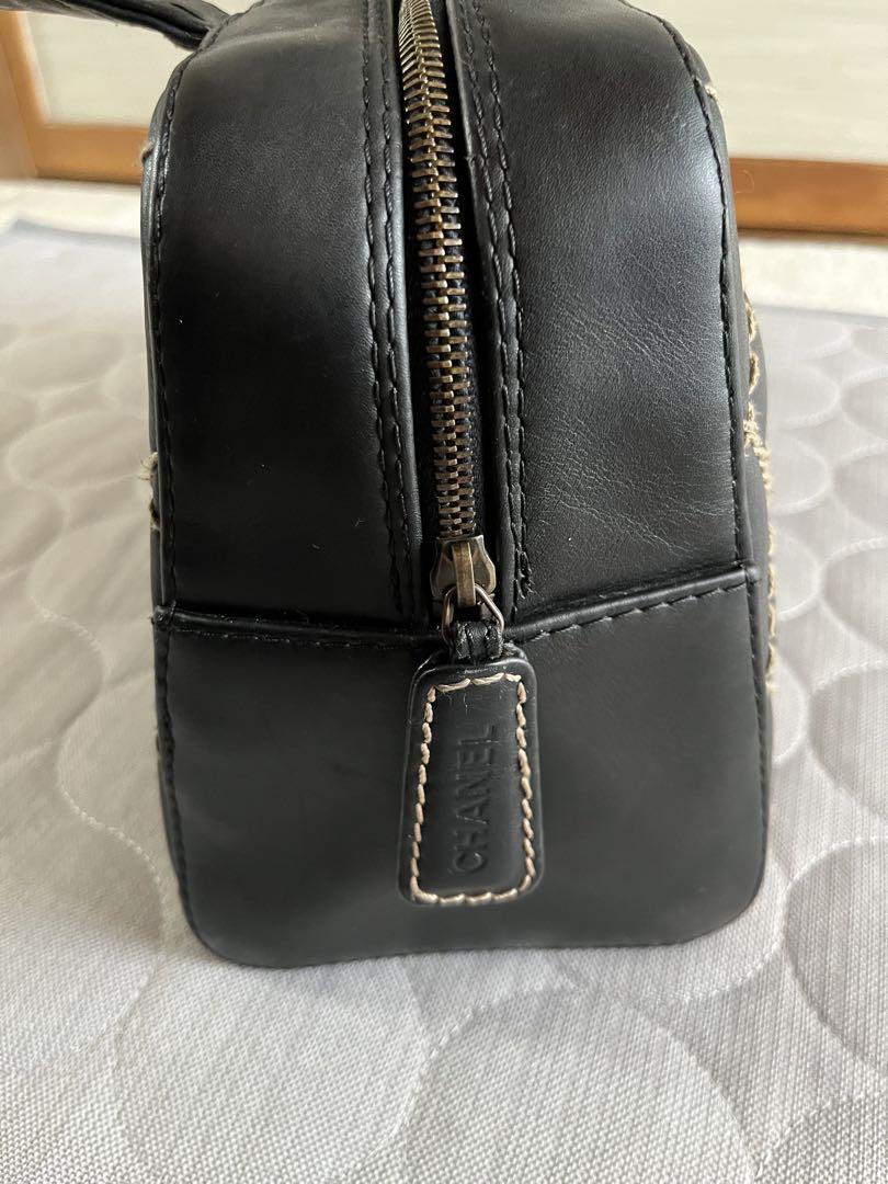 美品✴︎CHANEL トート バッグ ワイルドステッチ 黒 ブラック