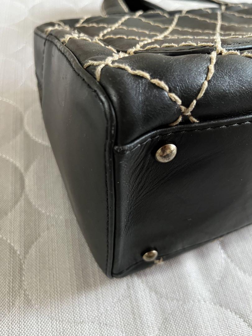 美品✴︎CHANEL トート バッグ ワイルドステッチ 黒 ブラック