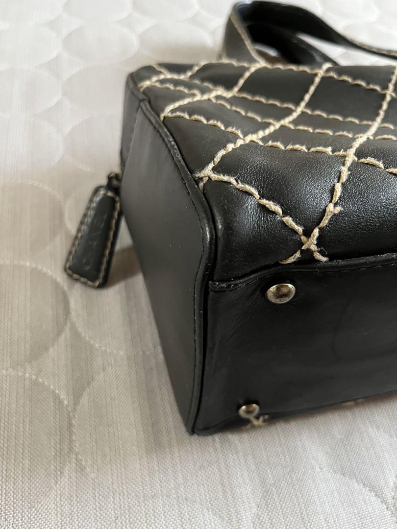 美品✴︎CHANEL トート バッグ ワイルドステッチ 黒 ブラック