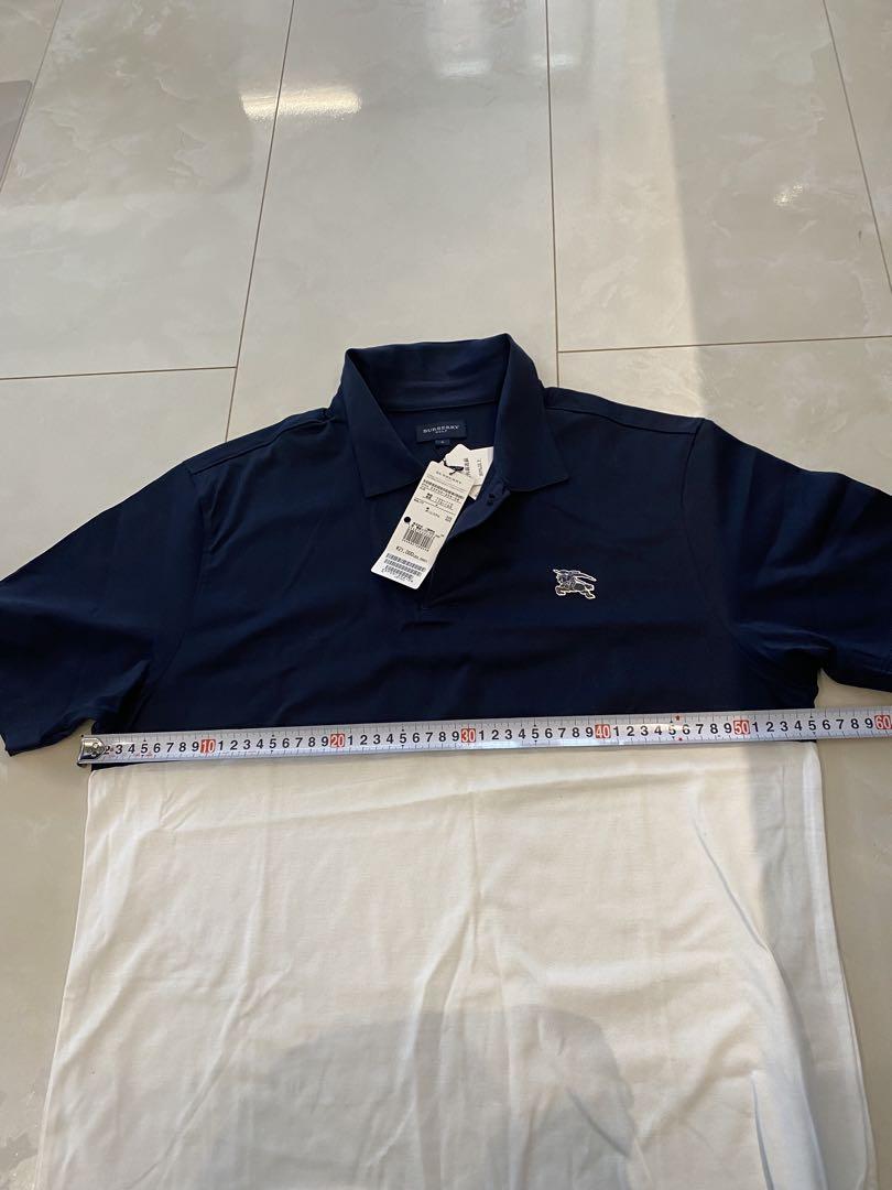 新品未使用BURBERRY ポロシャツ ネイビー/ホワイト バーバリーシャツ