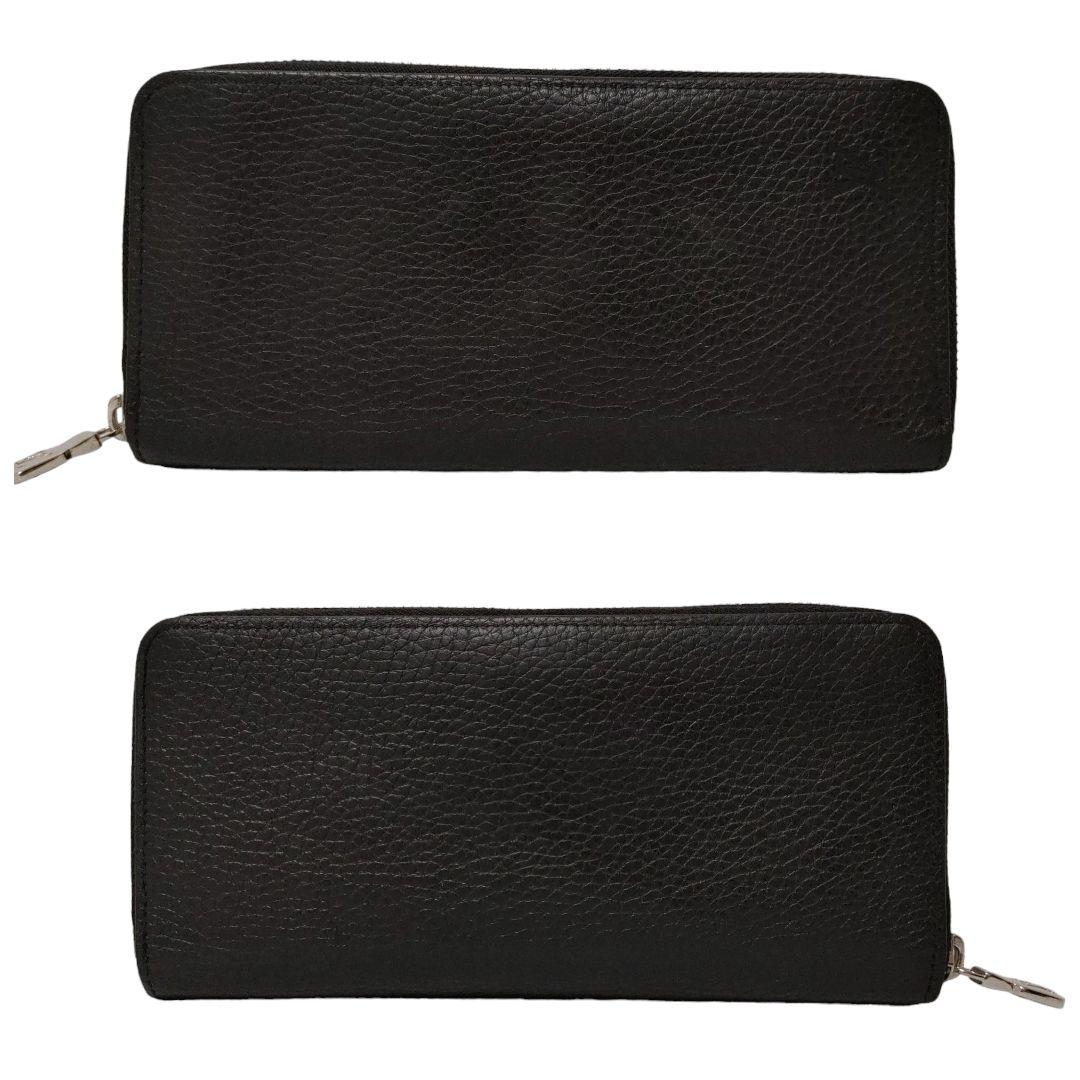 【美品】LOUISVUITTON ヴィトン　ヴェルティカル二つ折り長財布トリヨン LOUIS VUITTON 二つ折り長財布 トリヨン LV ヴェルティカル 黒