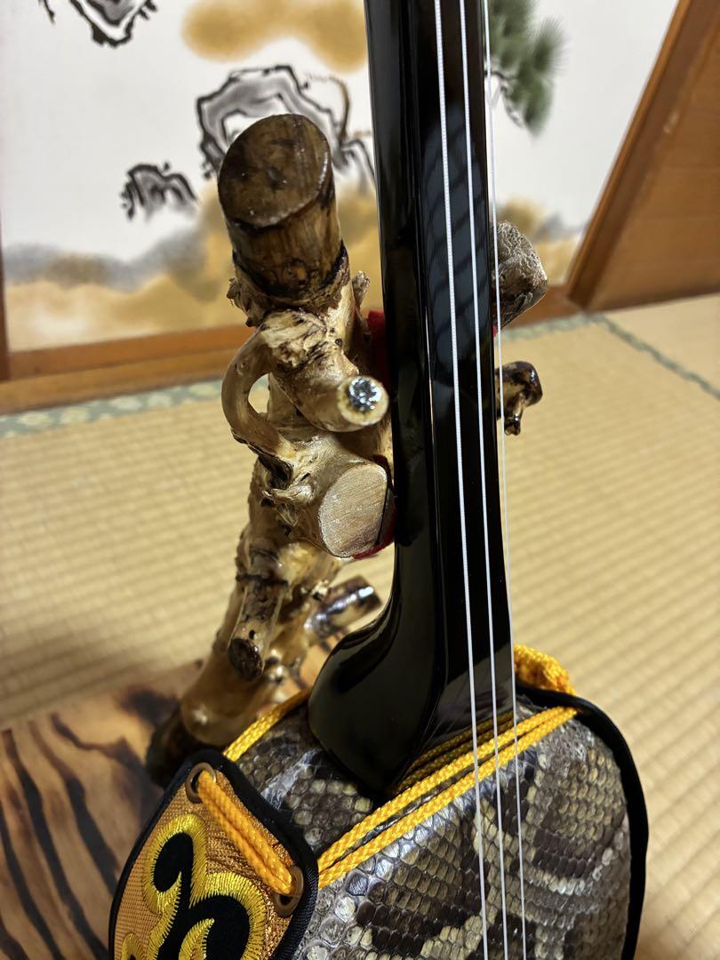 沖縄三線！貴重！知念大工型！本蛇皮！本張り！【一枚張り】⑥ ⑮