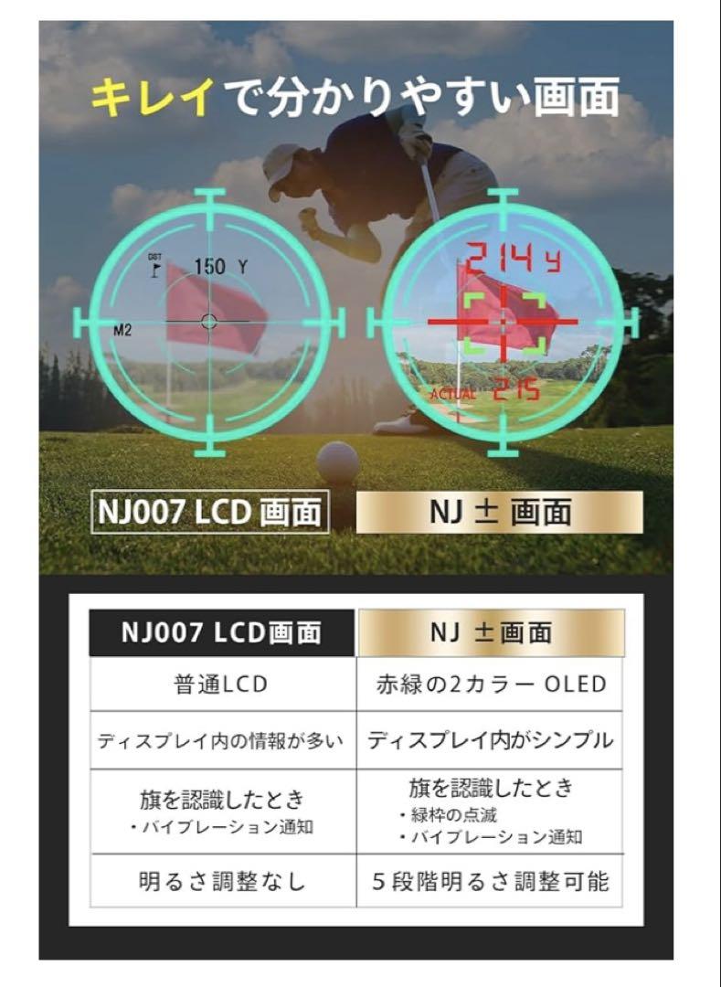 NINJOR GOLF NJ± シリーズ ゴルフ距離計 コンパクトサイズ