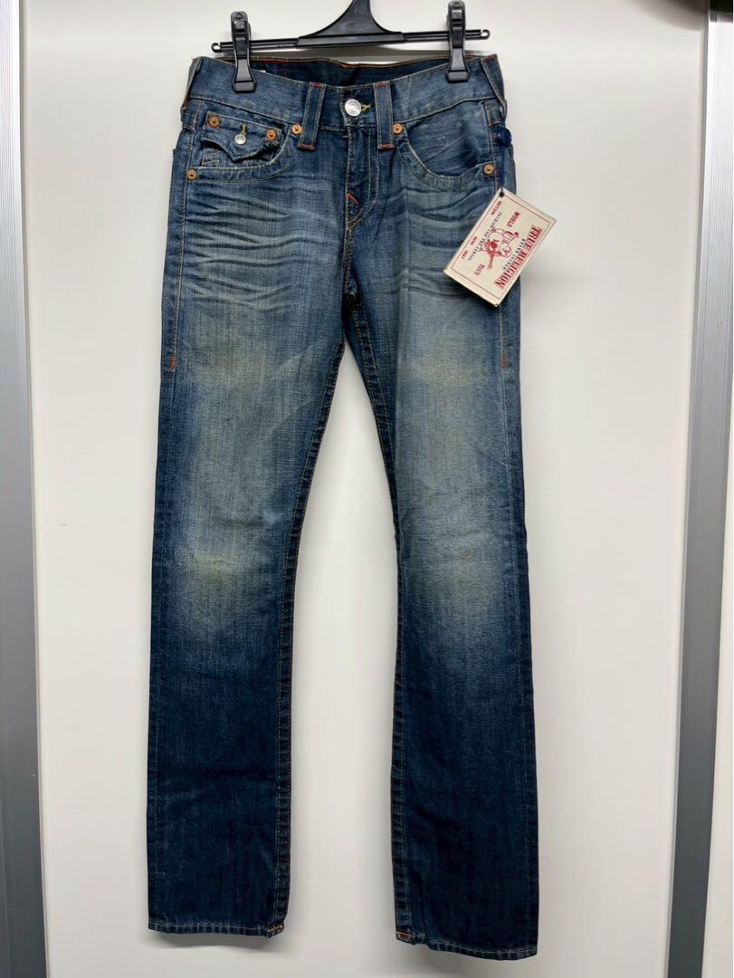 True Religion ストレートデニム ブルー TRUE RELIGION メンズストレートデニム ブルー、新品タグ付き