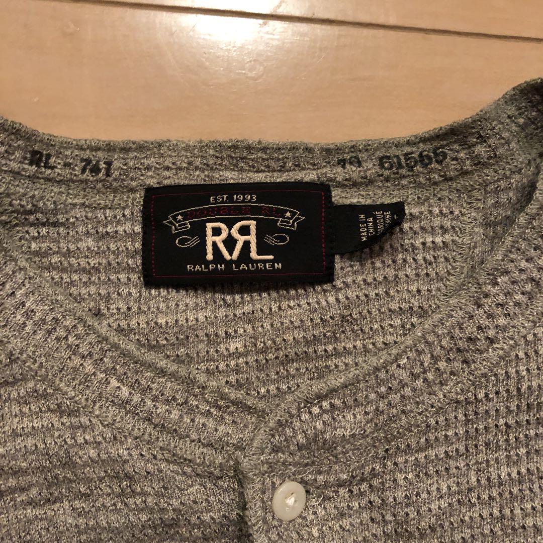RRL キムタク着用　ヘンリーネックカットソー