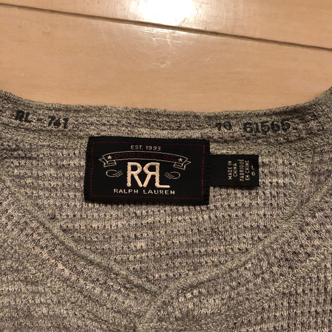 RRL キムタク着用　ヘンリーネックカットソー