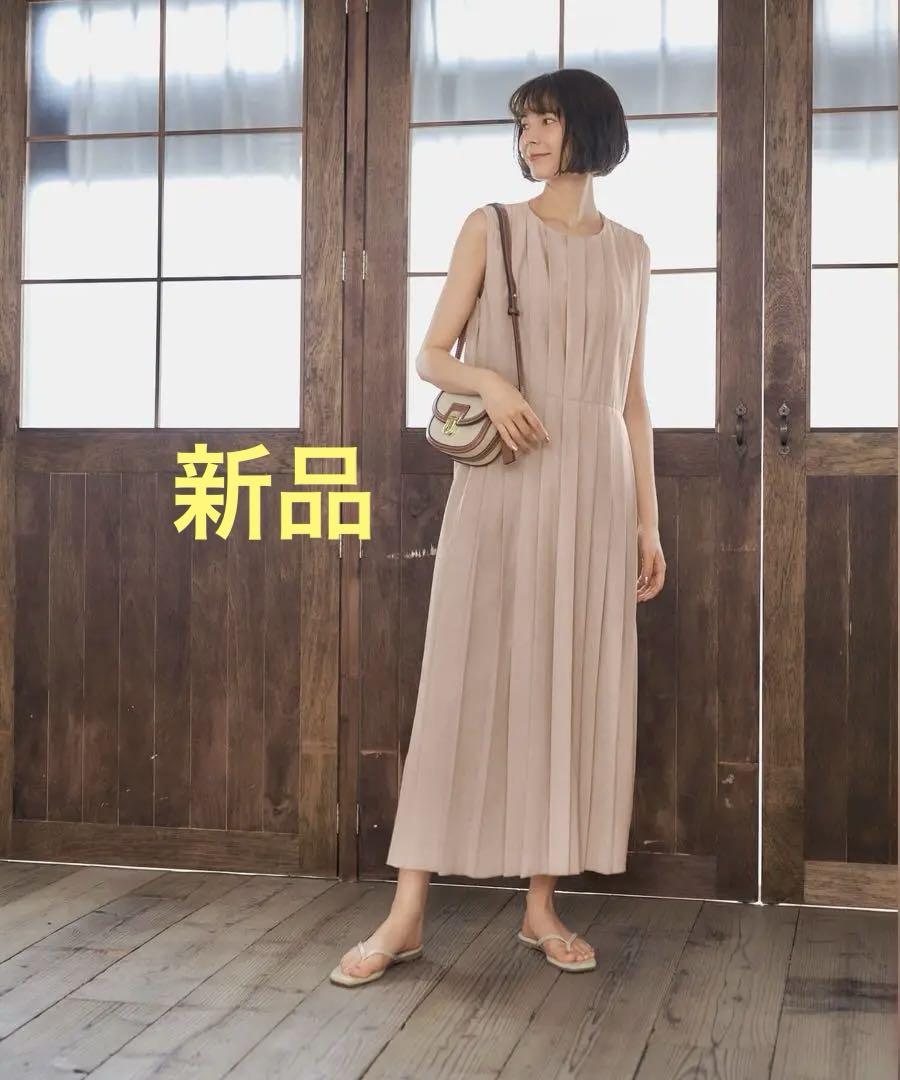 未使用　プリーツワンピースワンピース