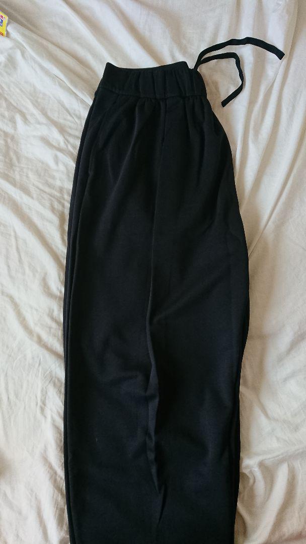 UNIQLO U 2021 A W スウェットギャザーパンツ ブラック L lW23e-m34186951427 格安安い