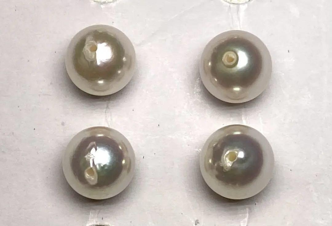 【新品・百貨店商品／総本店】1444天女級アコヤ真珠片穴ペア珠8.0-8.5mm 真珠のネックレス | 花珠アコヤ真珠 | 8.50mm-9.00mm | GENERAL
