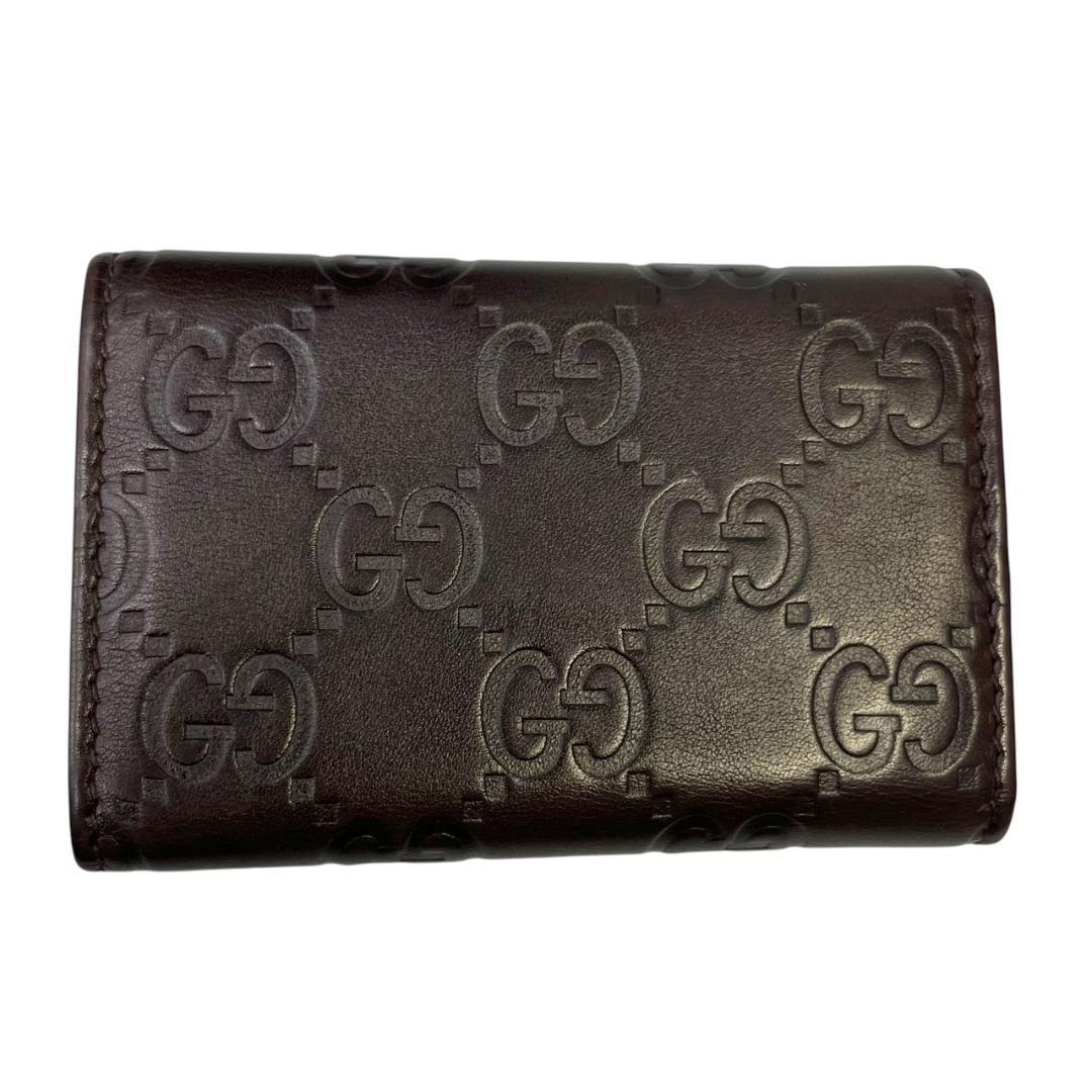 【美品 箱付き】 GUCCI グッチ キーケース グッチシマ レザー GG