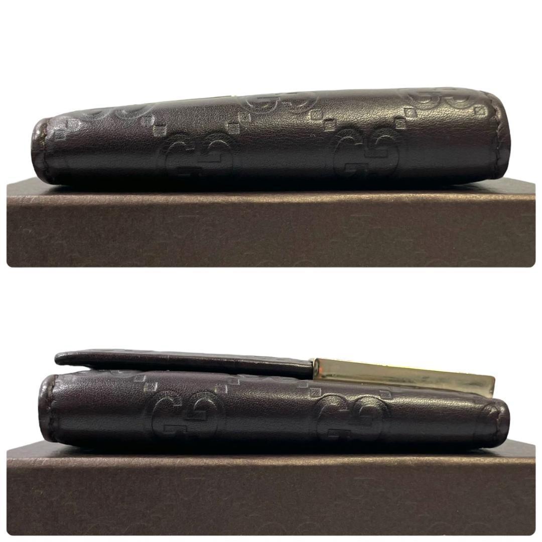 【美品 箱付き】 GUCCI グッチ キーケース グッチシマ レザー GG
