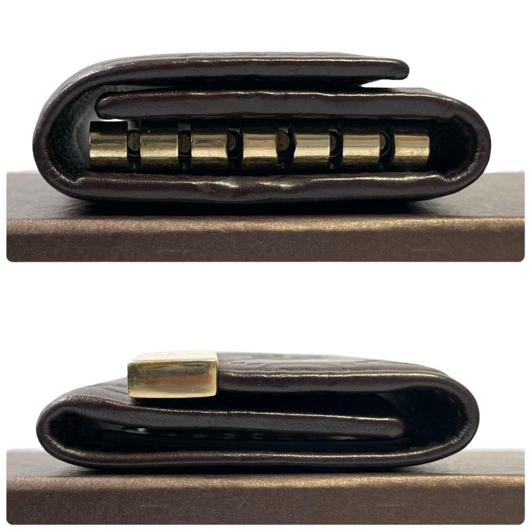 【美品 箱付き】 GUCCI グッチ キーケース グッチシマ レザー GG