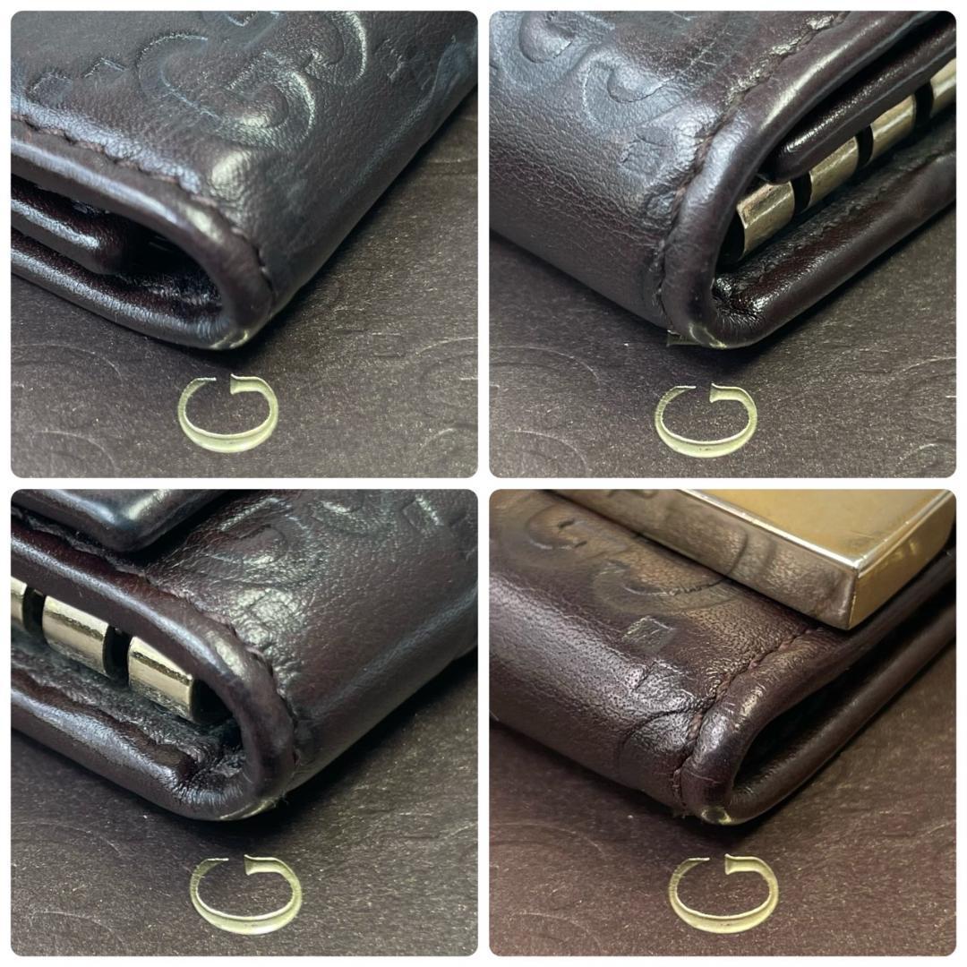 【美品 箱付き】 GUCCI グッチ キーケース グッチシマ レザー GG