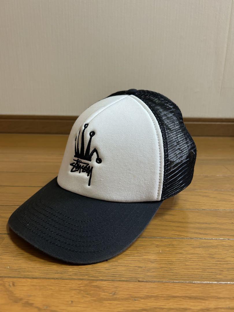 Stussy メッシュキャップ ホワイト/ブラック
