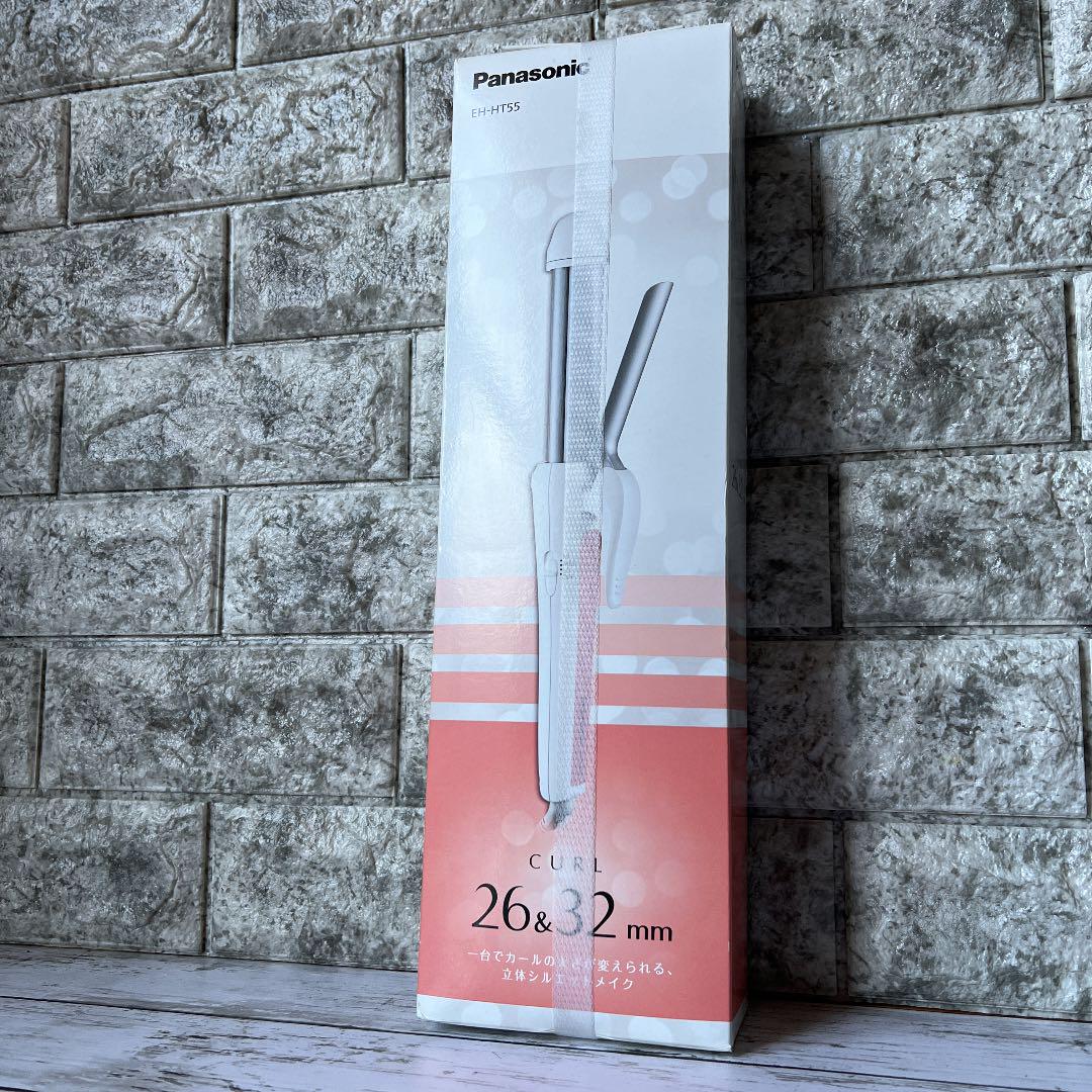 Panasonic 26 32mm ヘアカールアイロン EH-HT55-W