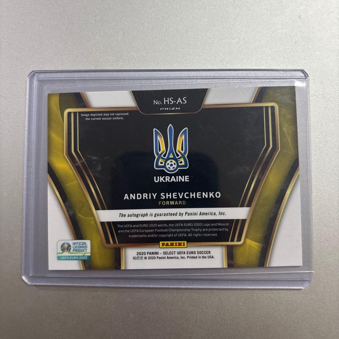 アンドリイ シェフチェンコ サイン入りカード2020 panini select目立った傷や汚れなし UP786_INFO