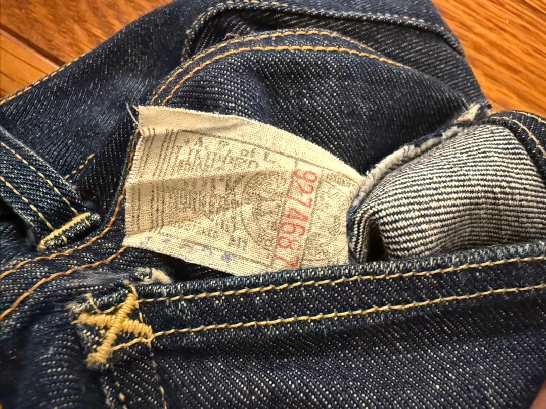 50’s Lee 101z センター赤タグ 両耳ヴィンテージ デニム 50’s Lee 101z センター赤タグ 両耳ヴィンテージ デニム