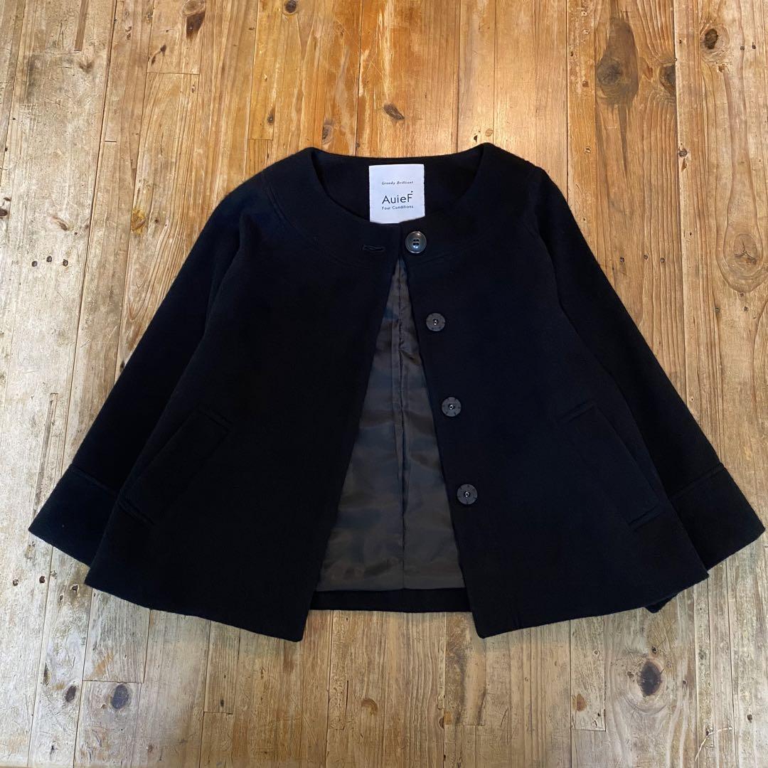 Gready Brilliant Auief ショートコート 黒 カシミヤ