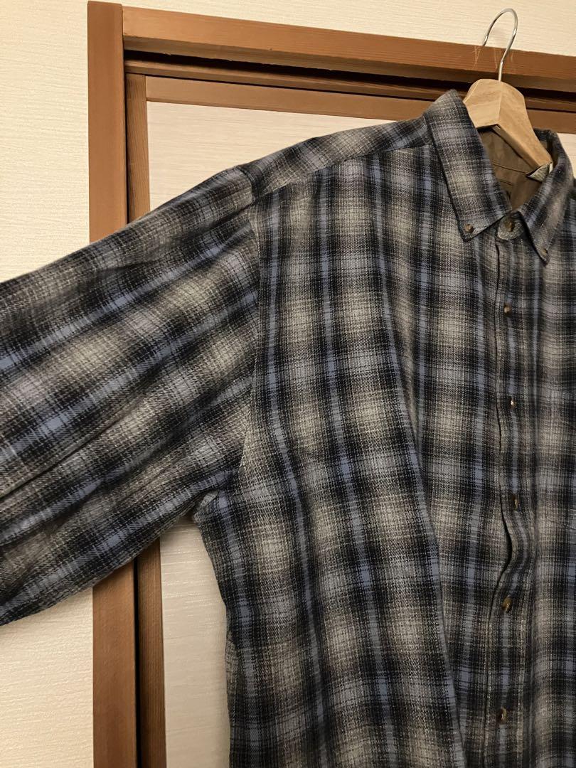 オンブレチェックシャツ コットン