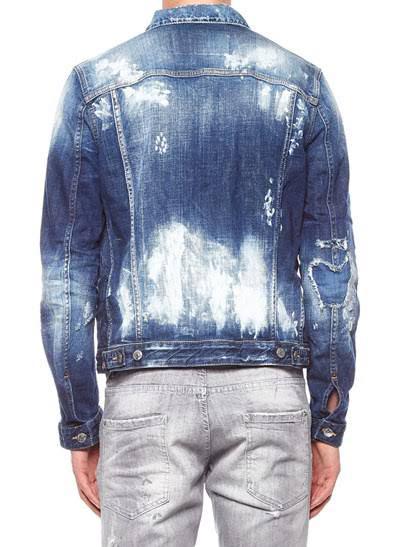ブルー DSQUARED2 Gジャン デニムジャケット SLDdz-m34201497286 ディースクエアード インディゴ