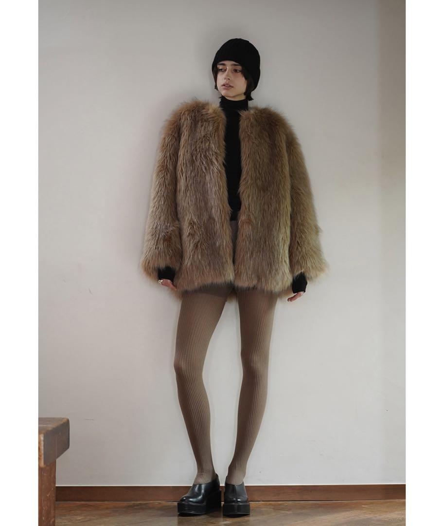24時間以内発送可！新品【CLANE】VOLUME ECO FUR COAT