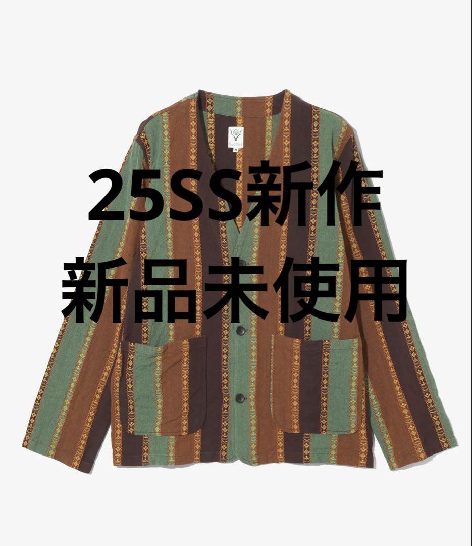 V-NECK JACKET - DOBBY STRIPE