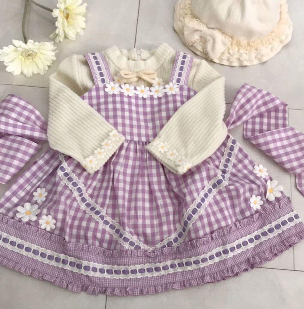 限定商品 シャーリーテンプル♡マーガレットモチーフ付きギンガム ...