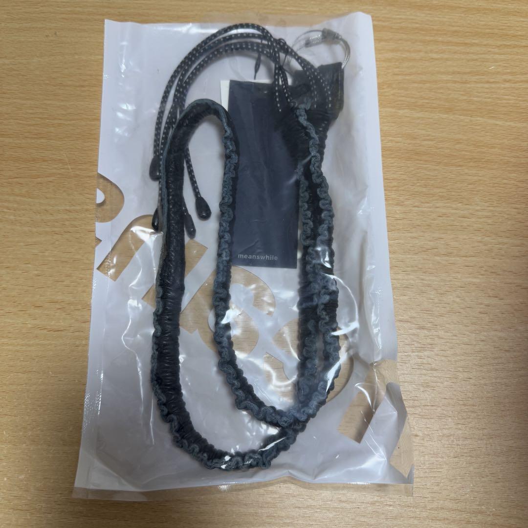 【新品】Meanswhile Bungee Leather Neck Strap