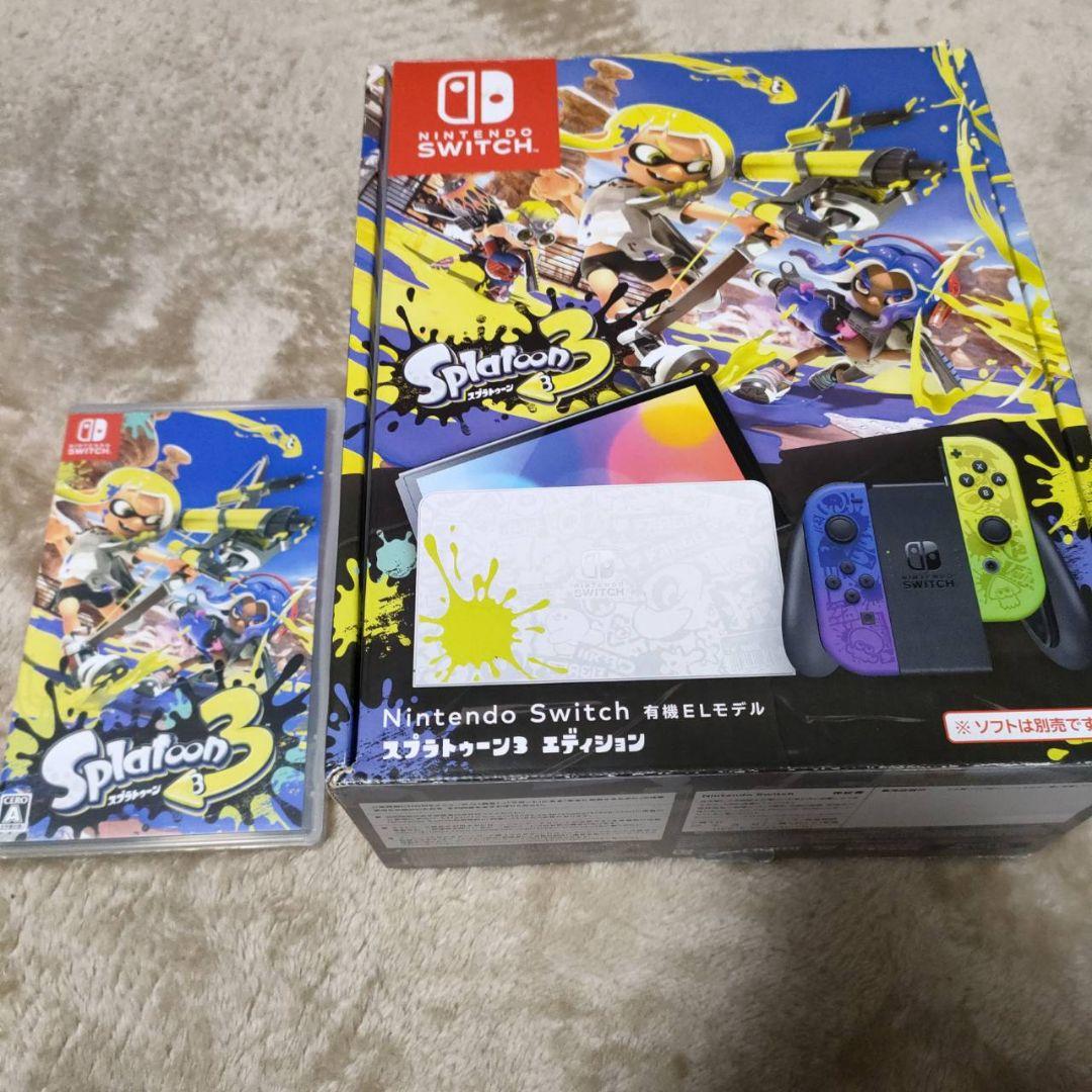 ニンテンドースイッチ　有機ELモデル　スプラトゥーン3エディション　ソフト付き