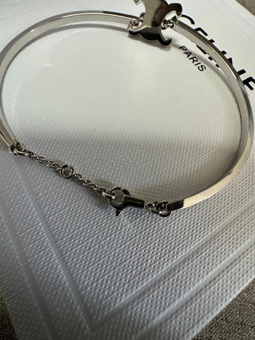 極美品☆CELINE シルバーブレスレット