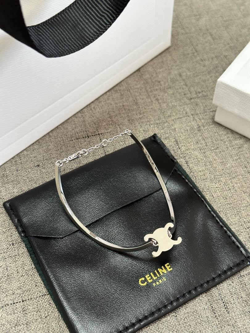 極美品☆CELINE シルバーブレスレット