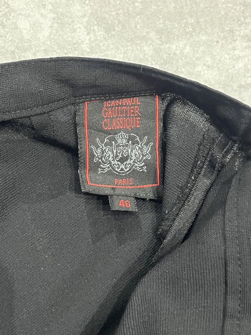 jean paul gaultier ジップスラックス　サスペンダー 状態難