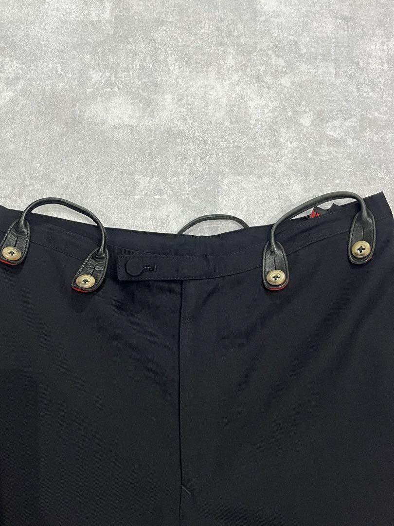 jean paul gaultier ジップスラックス　サスペンダー 状態難
