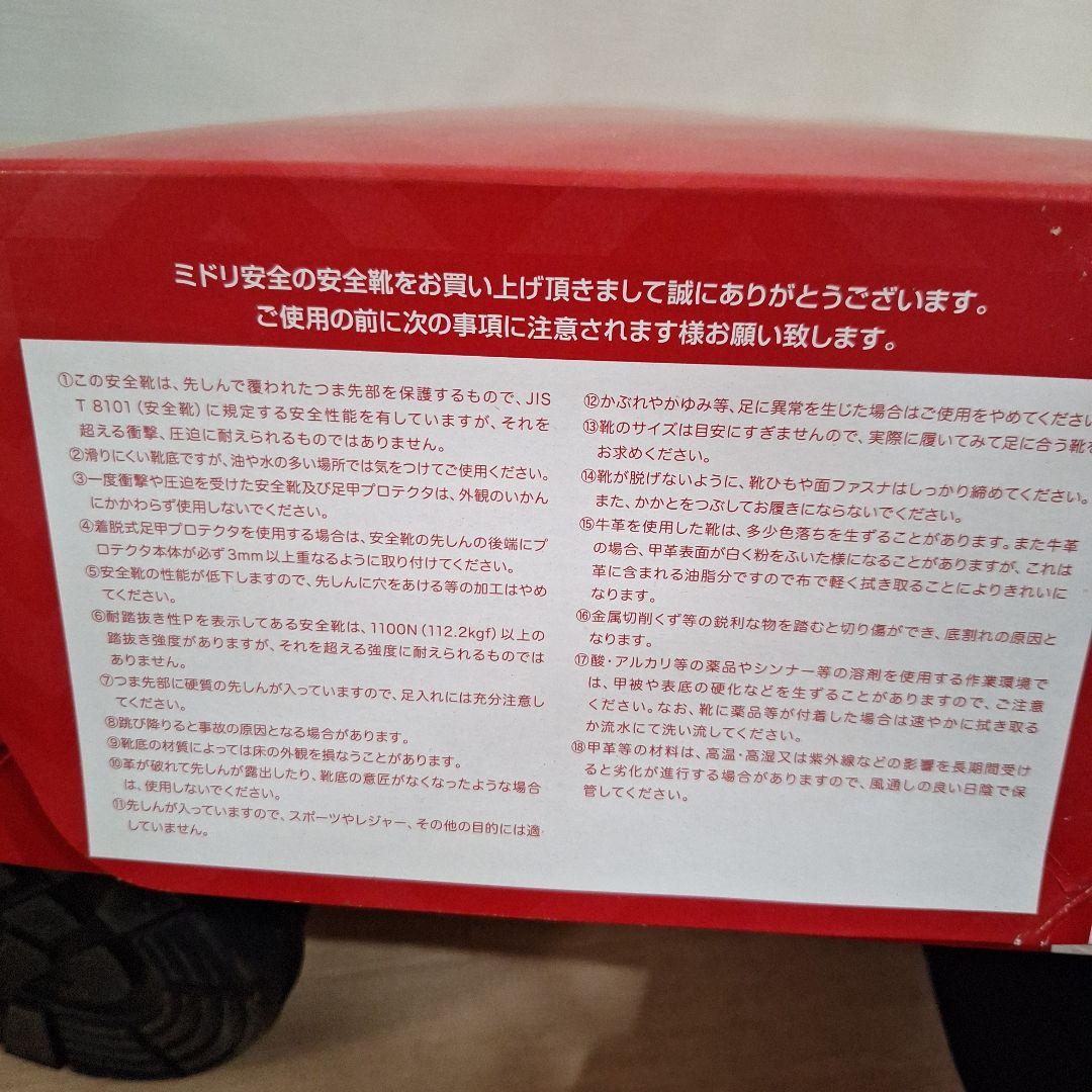 革製合成ゴム2層底安全靴　28EEE