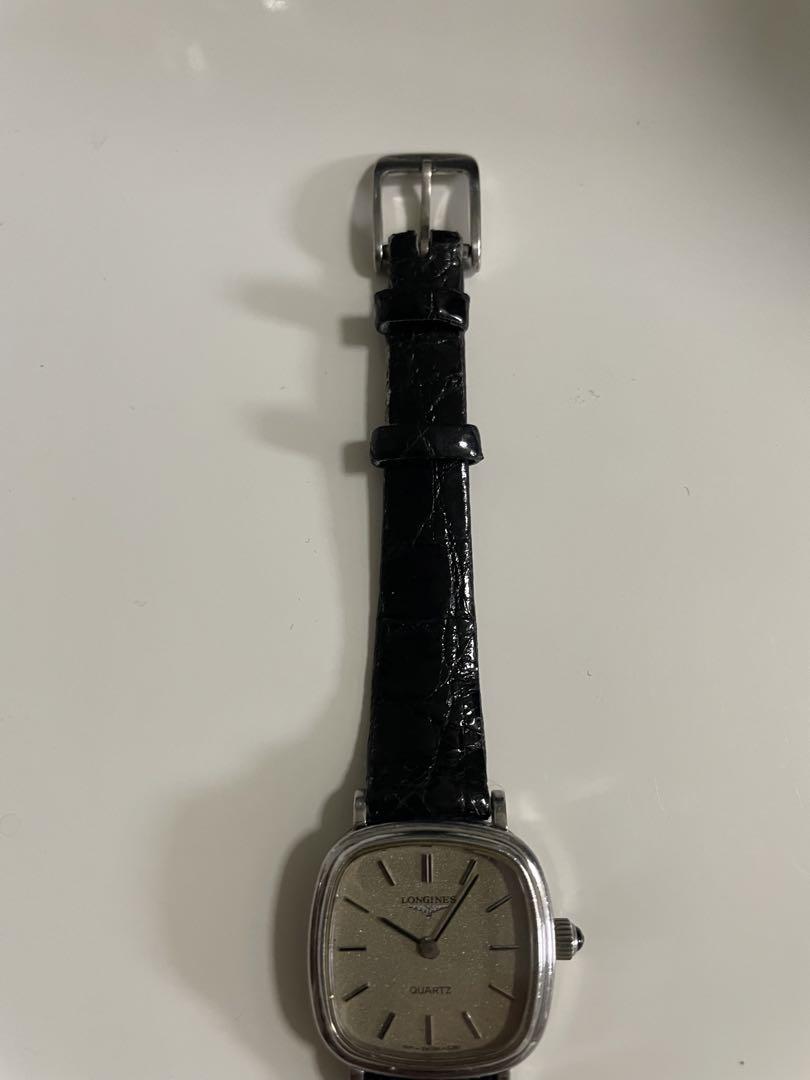 LONGINES ロンジン クォーツ レディース腕時計 スクエア シルバー文字盤