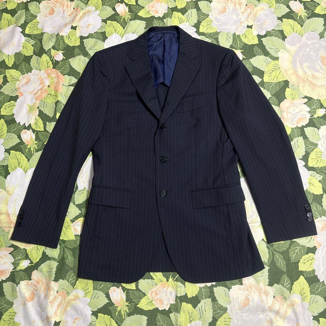 美品【値下げOK】BEAMS F セットアップ 46 8R ネイビー　日本製